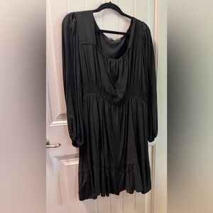 Sophisticated Black Long Sleeve Dress